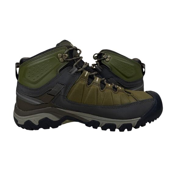 Keen Targhee EXP Mid Hiking Boots Mens 10 Waterproof Leather Olive Green‎ Taupe main image 9